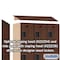 Salsbury Industries Wardrobe Locker, 45" W, 21" D, 76" H, (3) Wide, (9) Openings, Mahogany 23361MAH - alternate 6